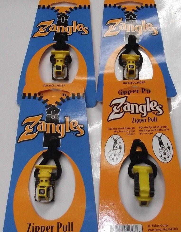 Zangles Sporties Zipper Pulls Great For Luggage Or Backpacks 4pcs