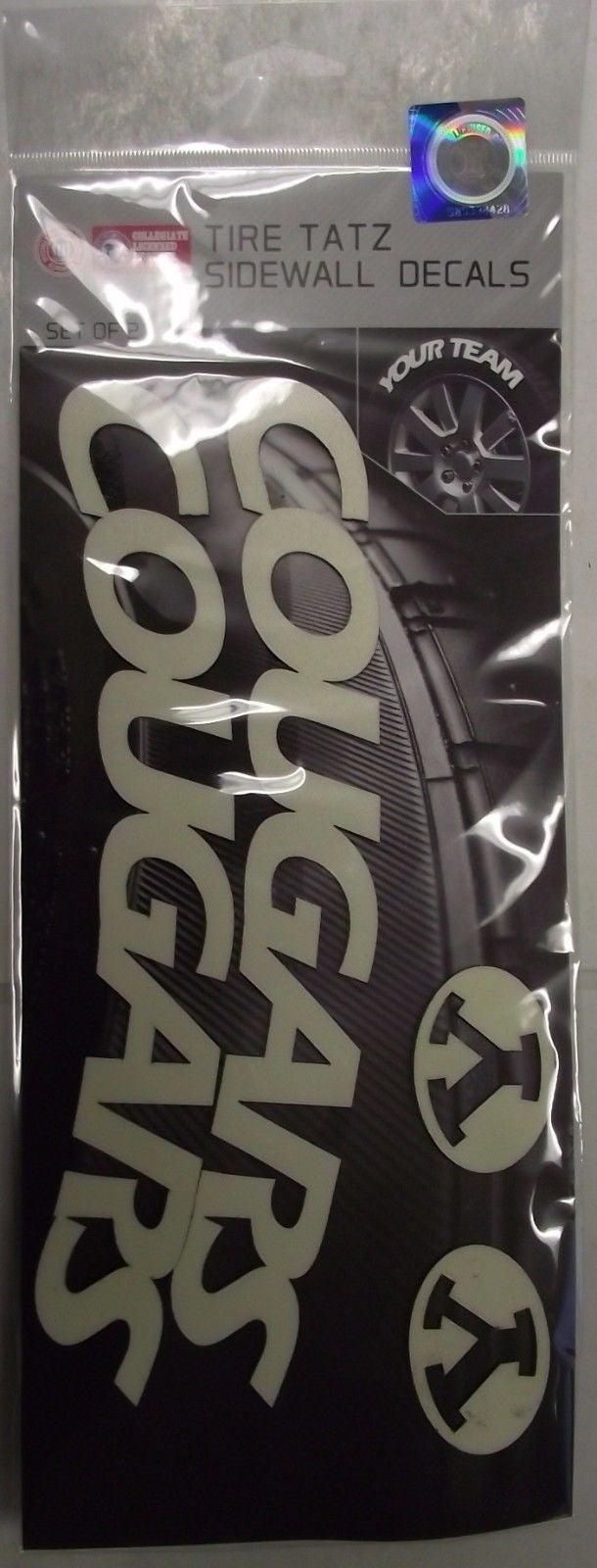 NCAA, MLB, NFL Tire Tatz Sidewall Car Truck Auto Decals Set of 2 USA