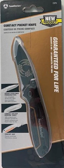 Southwire CDPK High Carbon Stainless Steel Drop Point Pocket Knife