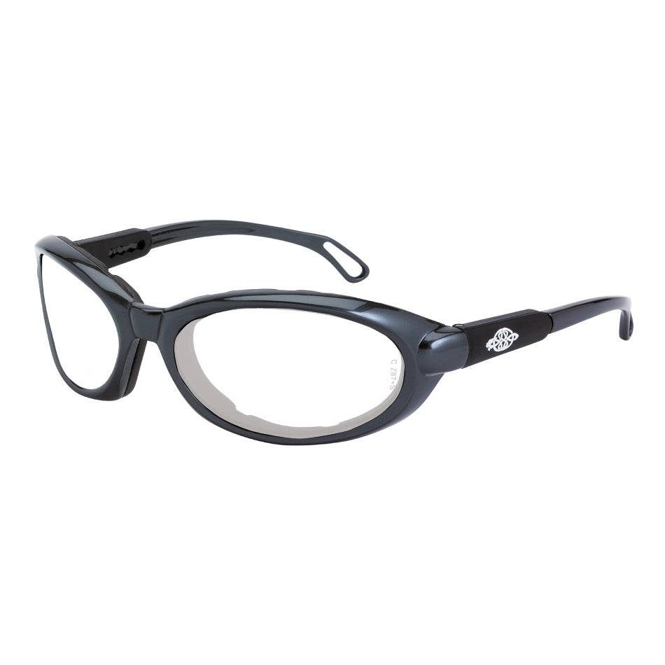 CrossFire 116415 MK12 Reader Safety Glasses Gray Frame Clear Anti-Fog Lens
