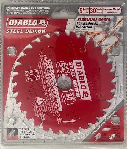 Diablo D053830FMX 5-3/8" x 30 Tooth Diablo Ferrous Cutting Saw Blade Italy