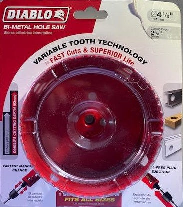 Diablo DHS4500 4-1/2" Bi-Metal Hole Saw