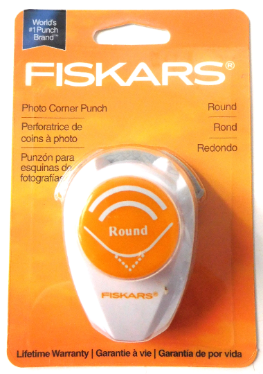 Fiskars 123020 Round Photo Corner Lever Paper Punch