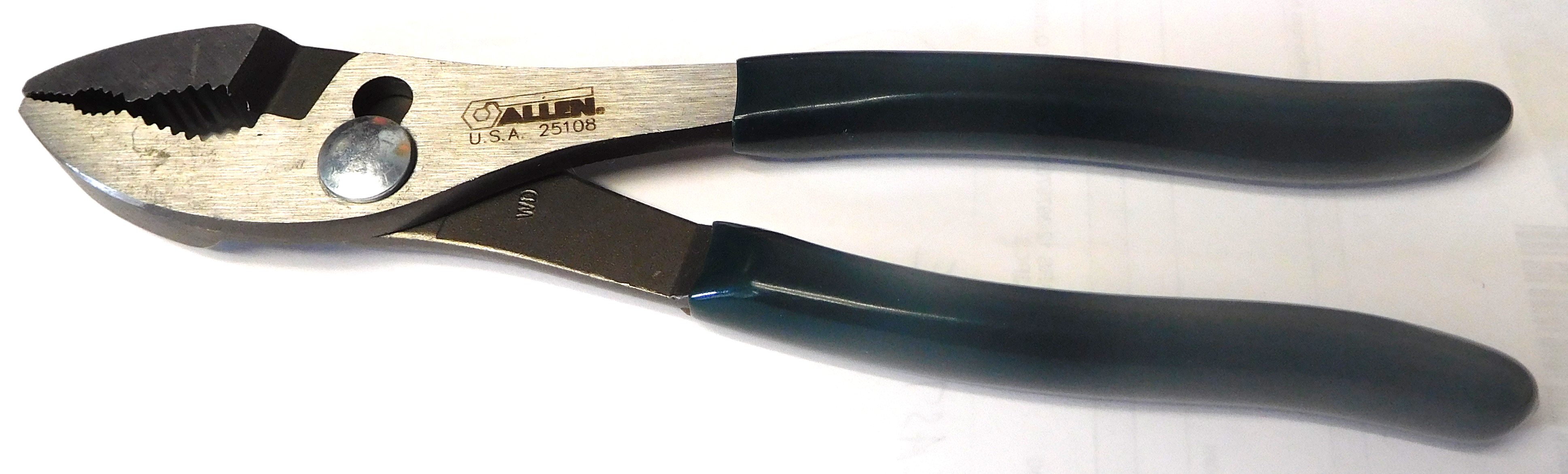 Allen 25108 8" Slip Joint Pliers with Grip USA