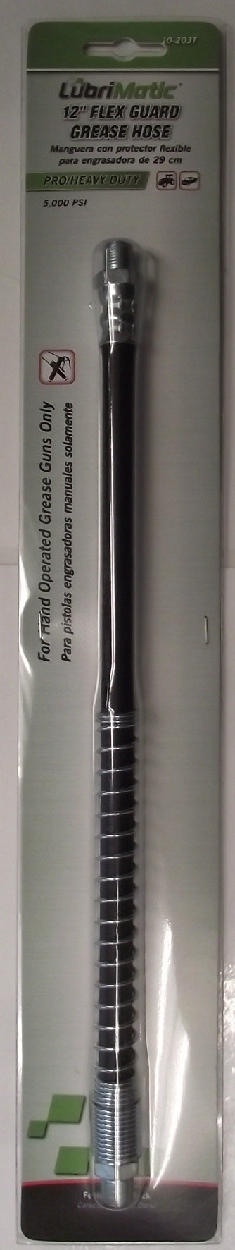 Lubrimatic 10-203T 12" Grease Flex Hose 5,000 PSI
