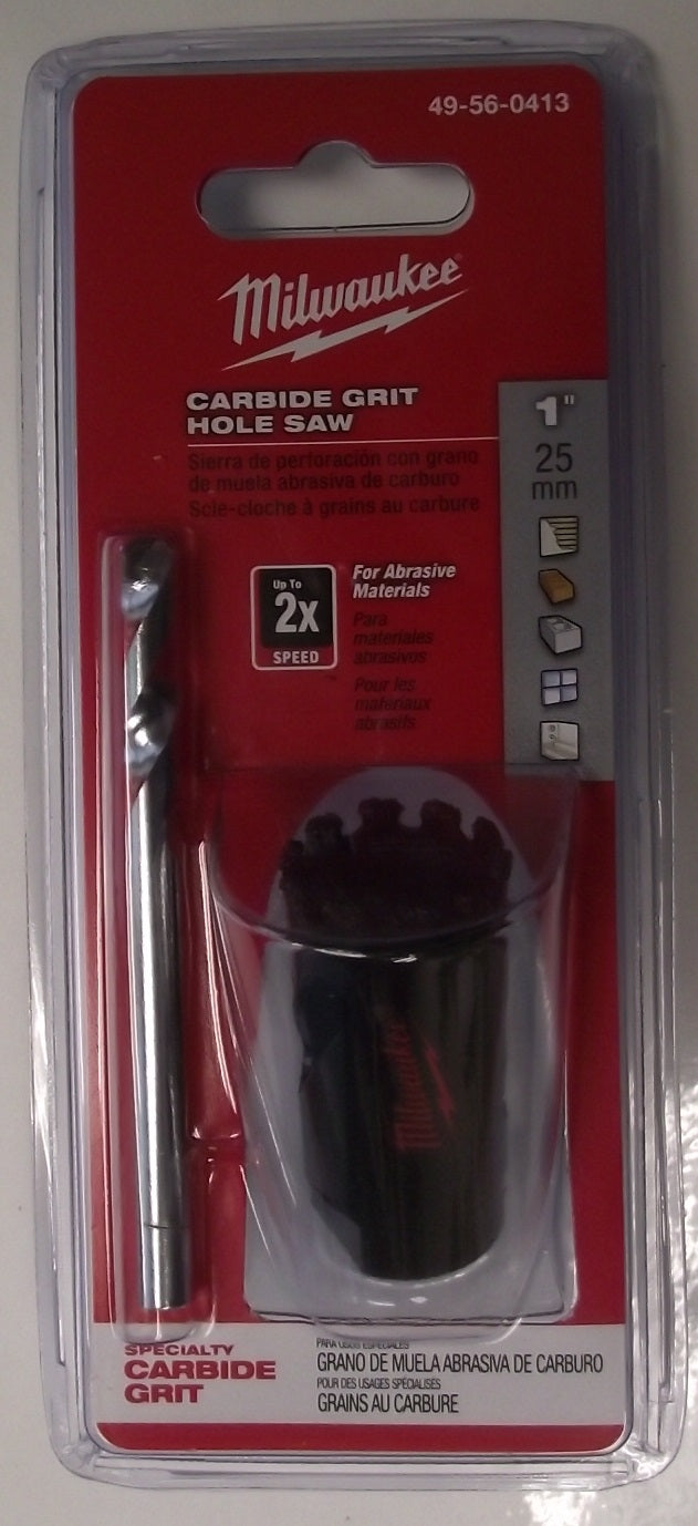 MILWAUKEE 49-56-0413 1" Carbide Grit Hole Saw