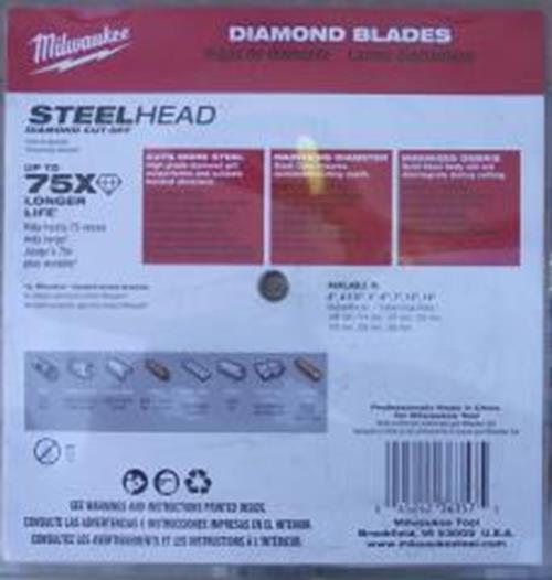 Milwaukee 12 in. STEELHEAD Diamond Cut-Off Saw Blade 49-93-7835
