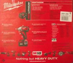Milwaukee 2651-259 18-Volt M18 3/8" Compact Impact Wrench Kit 220-240v Euro