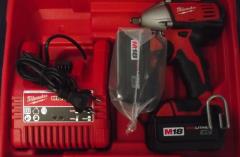 Milwaukee 2651-259 18-Volt M18 3/8" Compact Impact Wrench Kit 220-240v Euro