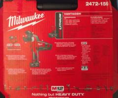 Milwaukee 2472-159 M12 12V Cordless 600 MCM Cable Cutter Kit 220-240v Euro