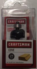 Craftsman 99720 1/4" Cove Router Bit 1/4" Shank