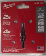 Milwaukee 48-89-9302 1/4" Hex 4 -12mm 5-Hole Black Oxide Step Drill Bit USA