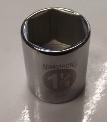 Armstrong 12-036 1/2" Drive 1-1/8" Socket 6pt USA