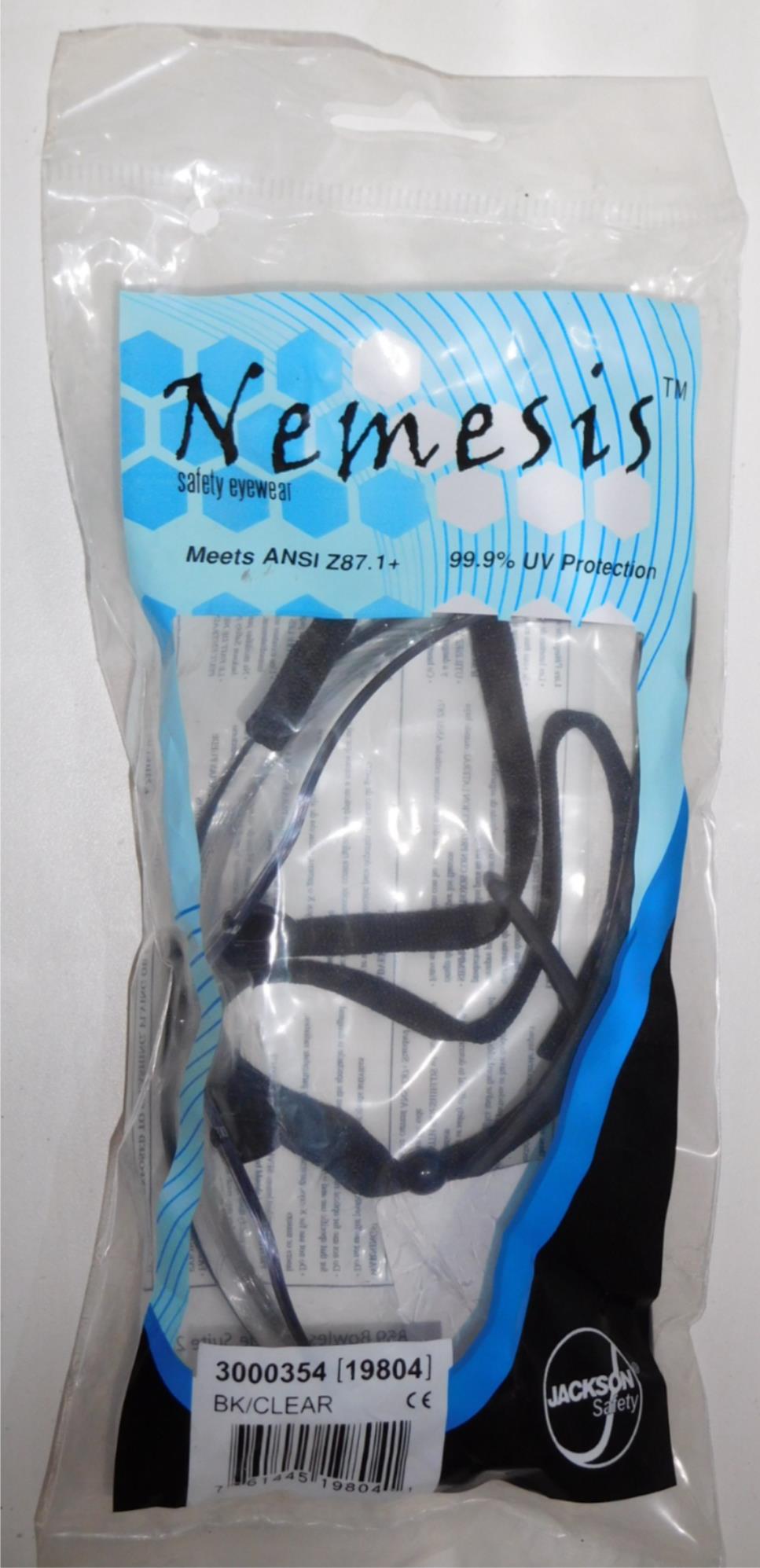 Jackson Safety Nemesis 3000354 Safety Glasses Black and Clear