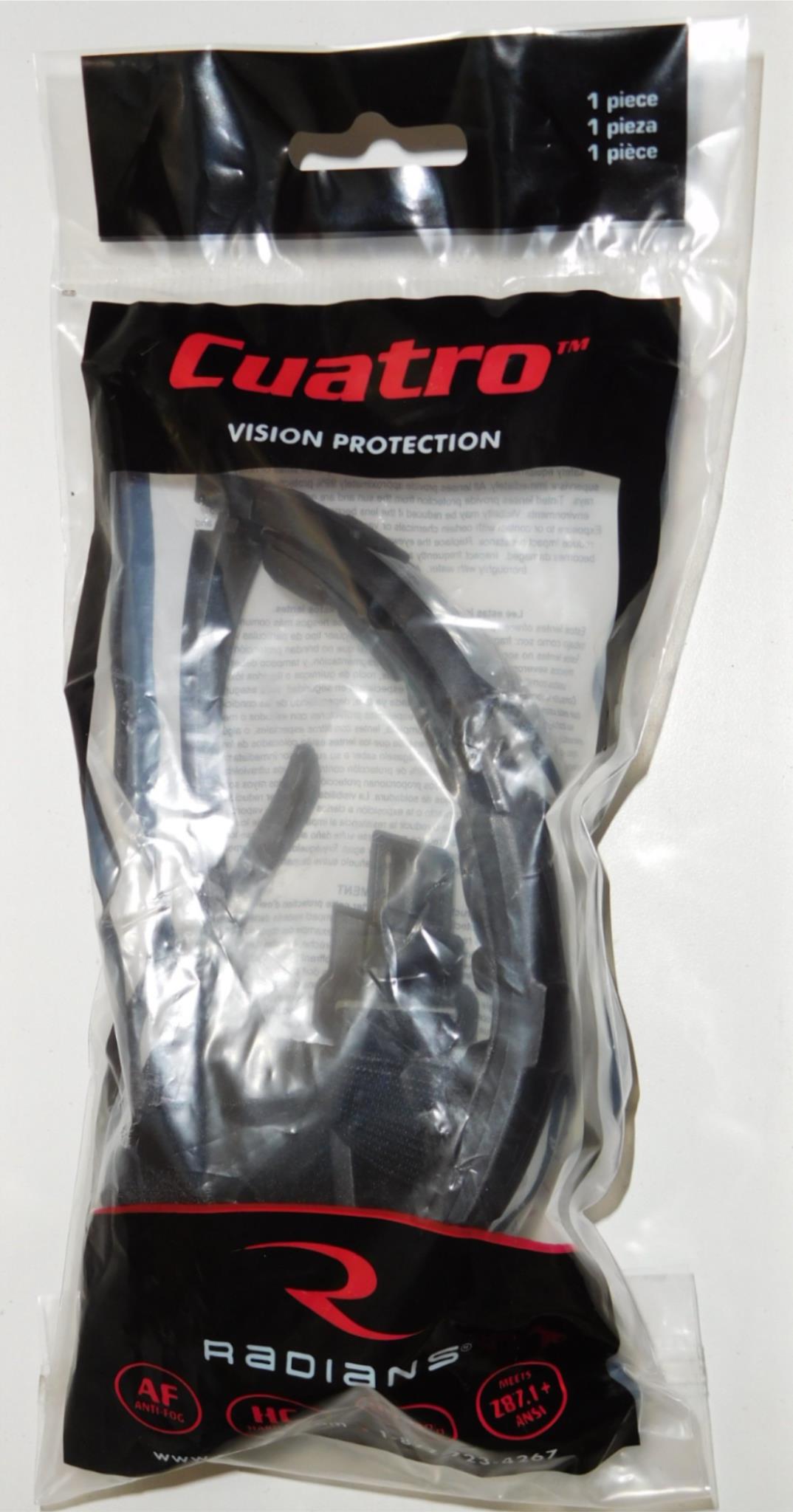 Radians Safety Glasses CT1-61 Cuatro Silver Mirror