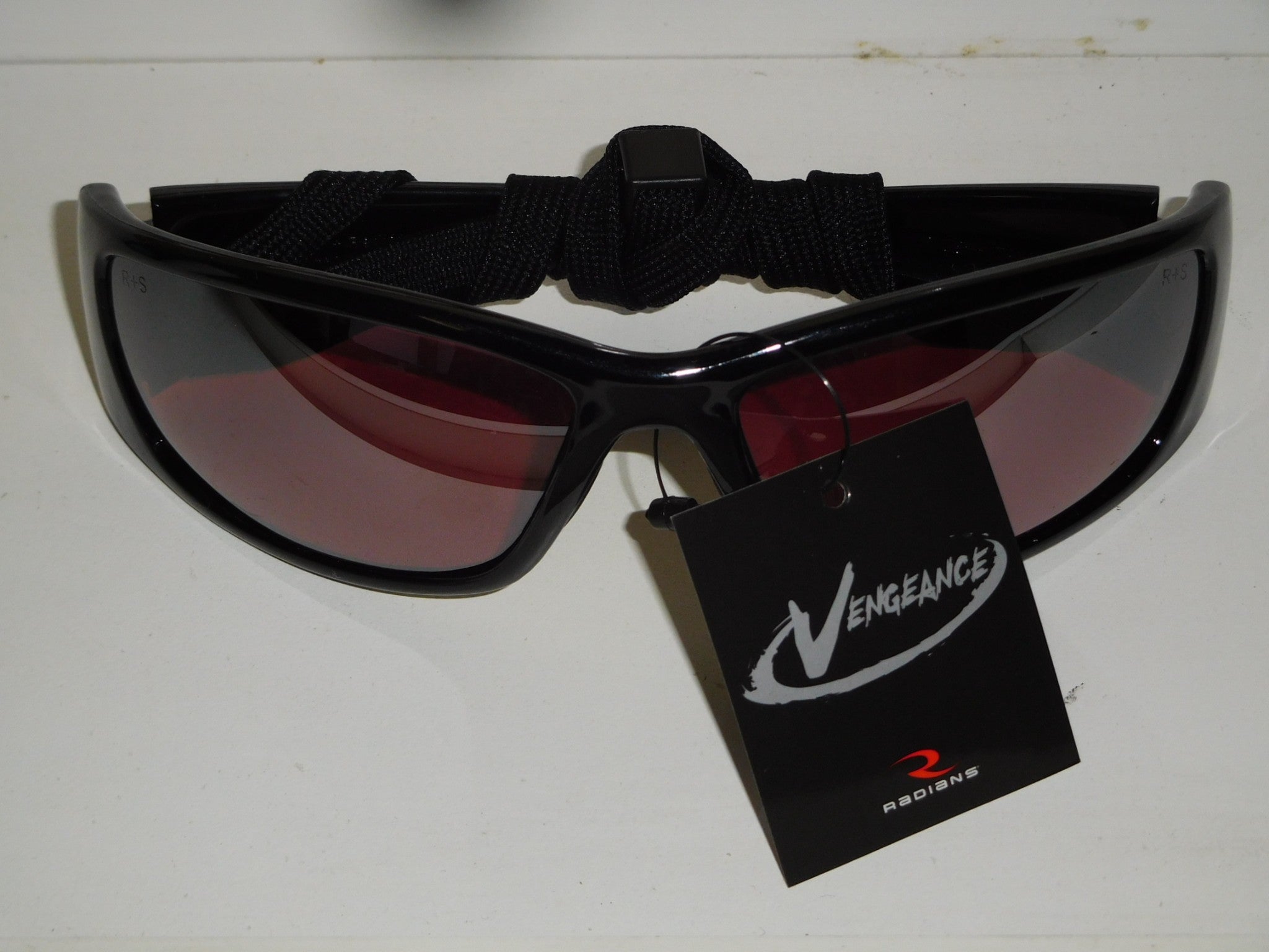 Radians Safety Glasses VG1-85 Vengeance Vermillion