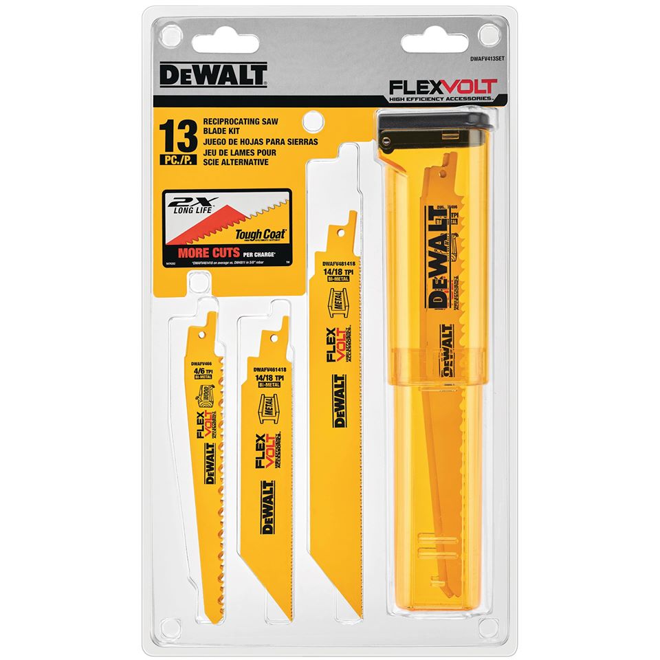 Dewalt-DWAFV413SET FLEXVOLT 13 pc. Reciprocating Saw Blade Set USA