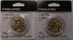 Fiskars 197700-1002 Tag Maker Eyelets 3/16" 2--Packs of 50