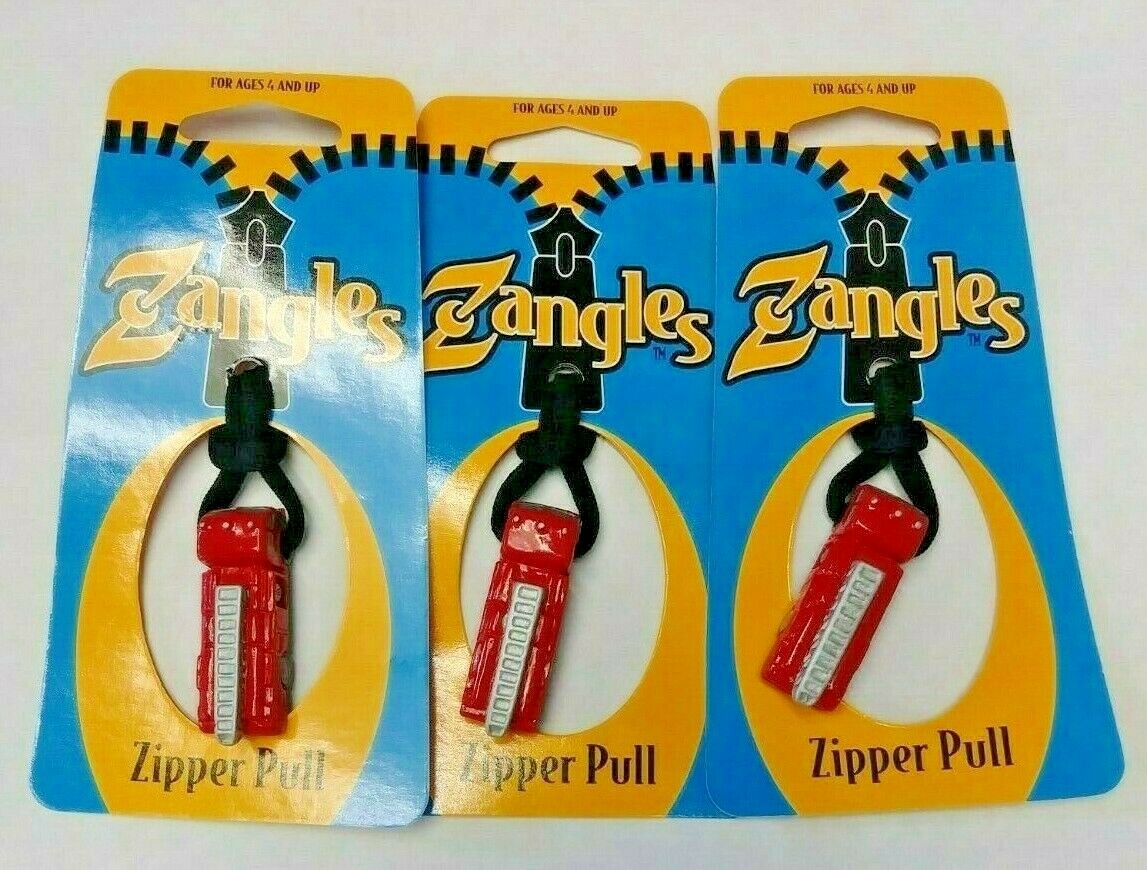 Zangles Sporties Zipper Pulls Great For Luggage Or Backpacks 4pcs