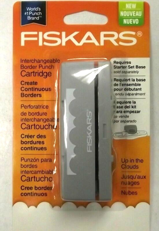 FISKARS 101280-1002 Interchangeable Border Punch Cartridge Up In The Clouds