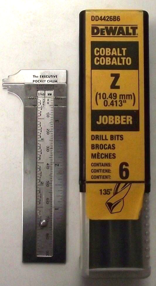 DeWalt DD4426B6 Letter Z Cobalt Jobber Drill Bits 6pcs. Germany