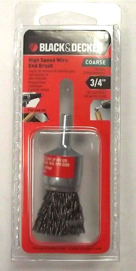 Black & Decker 70-600 3/4" Coarse High Speed Wire End Brush