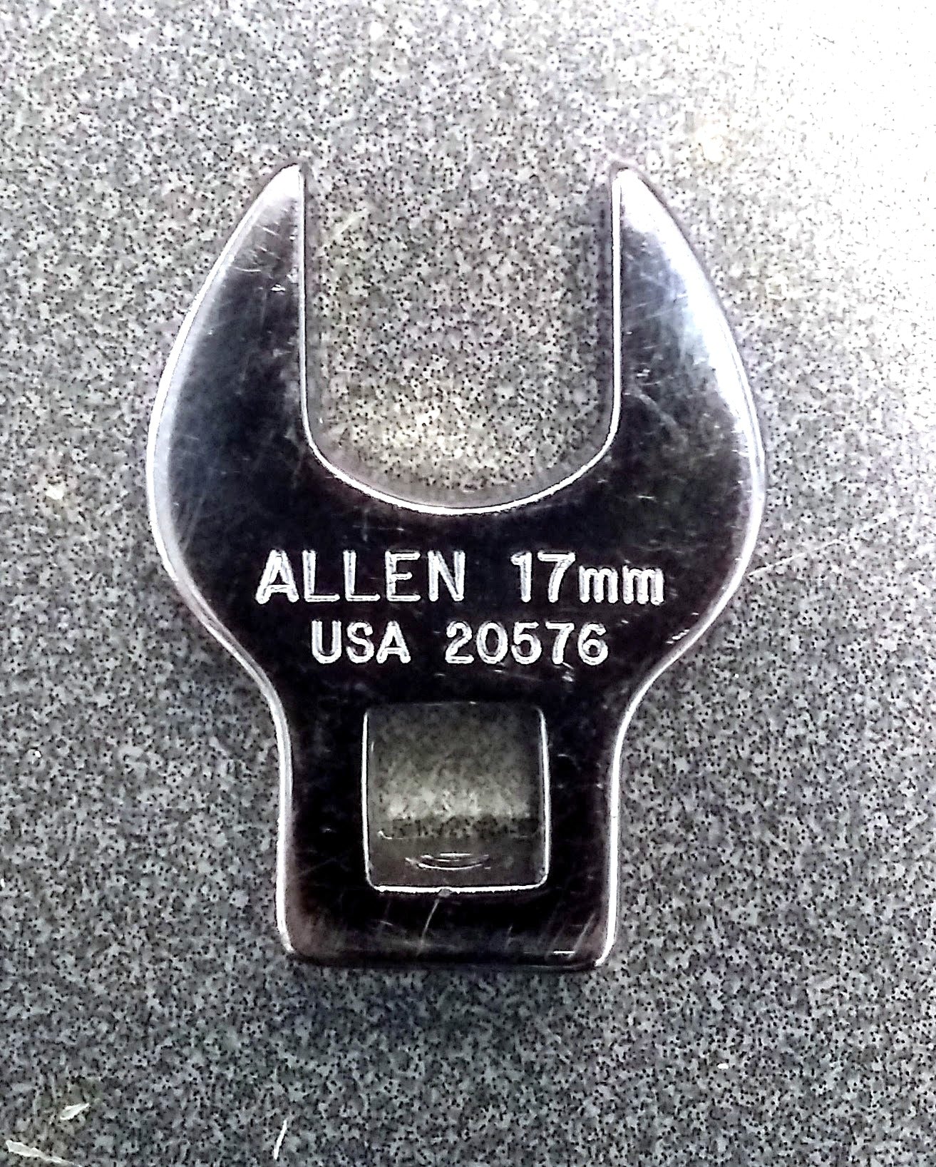 Allen 20576 17mm Crowfoot Non-Ratcheting Wrench 3/8" Drive USA