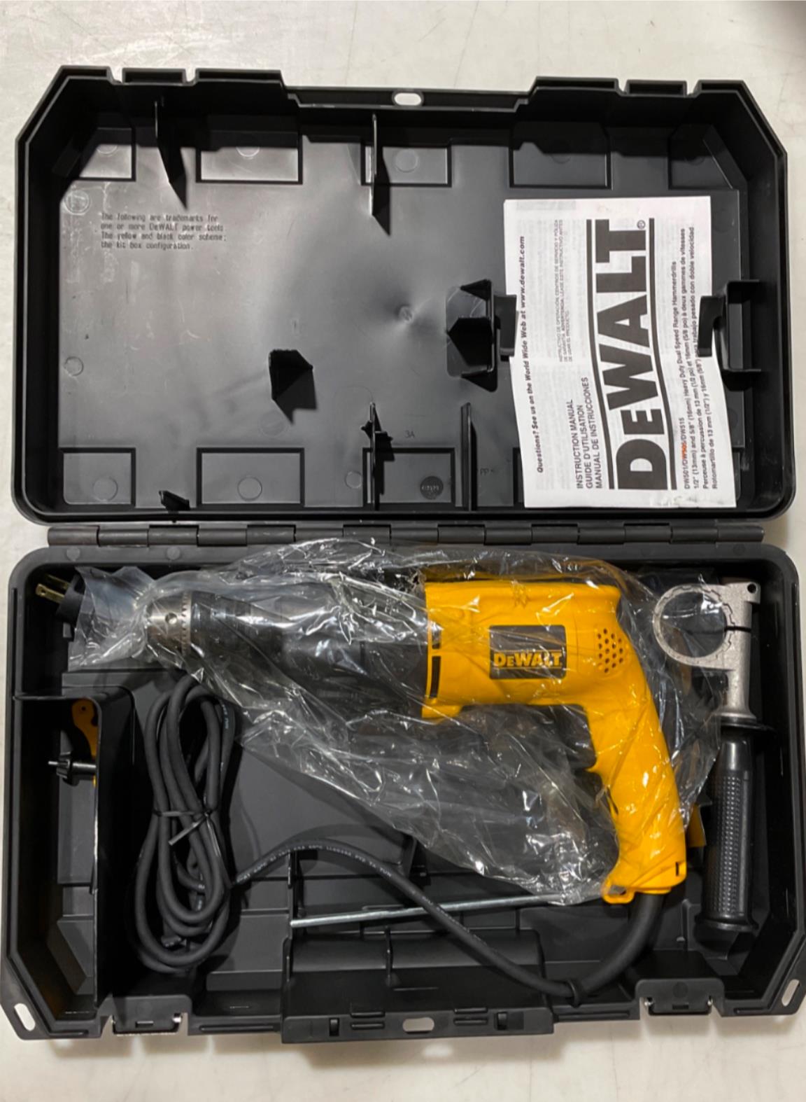 DeWalt DW505K 1/2" HD Dual Speed Range Hammerdrill Kit #31
