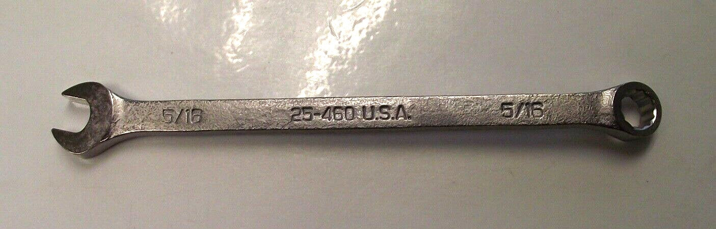 Armstrong 25-460 5/16" Satin Finish Chrome Combination Wrench 12pt. USA