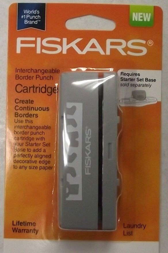 Fiskars 101700 Laundry List Border Punch Cartridge