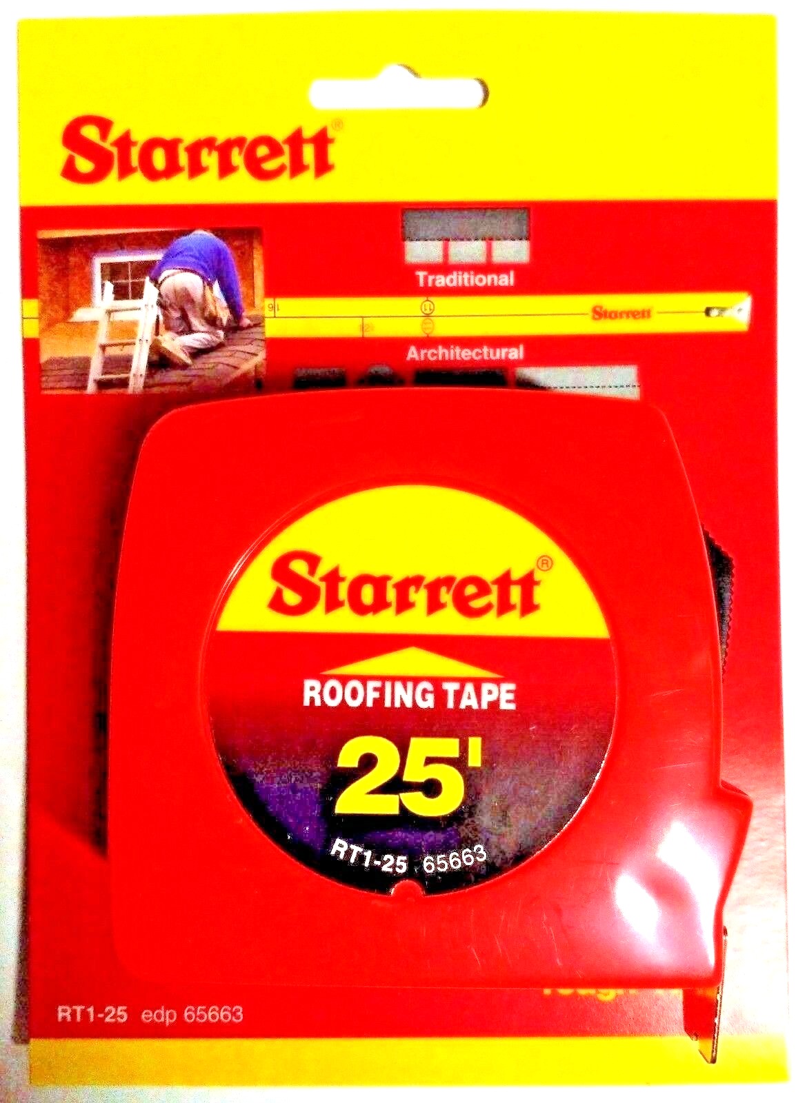 Starrett Roofing Layout Tape 1" x 25' RT1-25