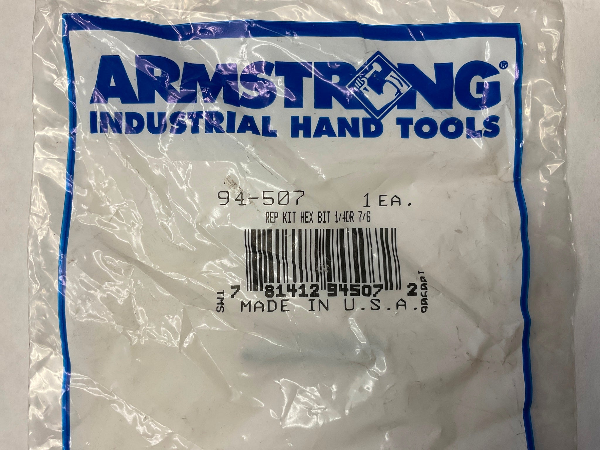 Armstrong 94-507 Rep Kit Hex Bit 1/4 Dr 7/64 USA