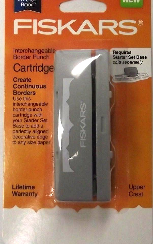 Fiskars Crafts 101860-1001 Interchangeable Border Punch Upper Crest