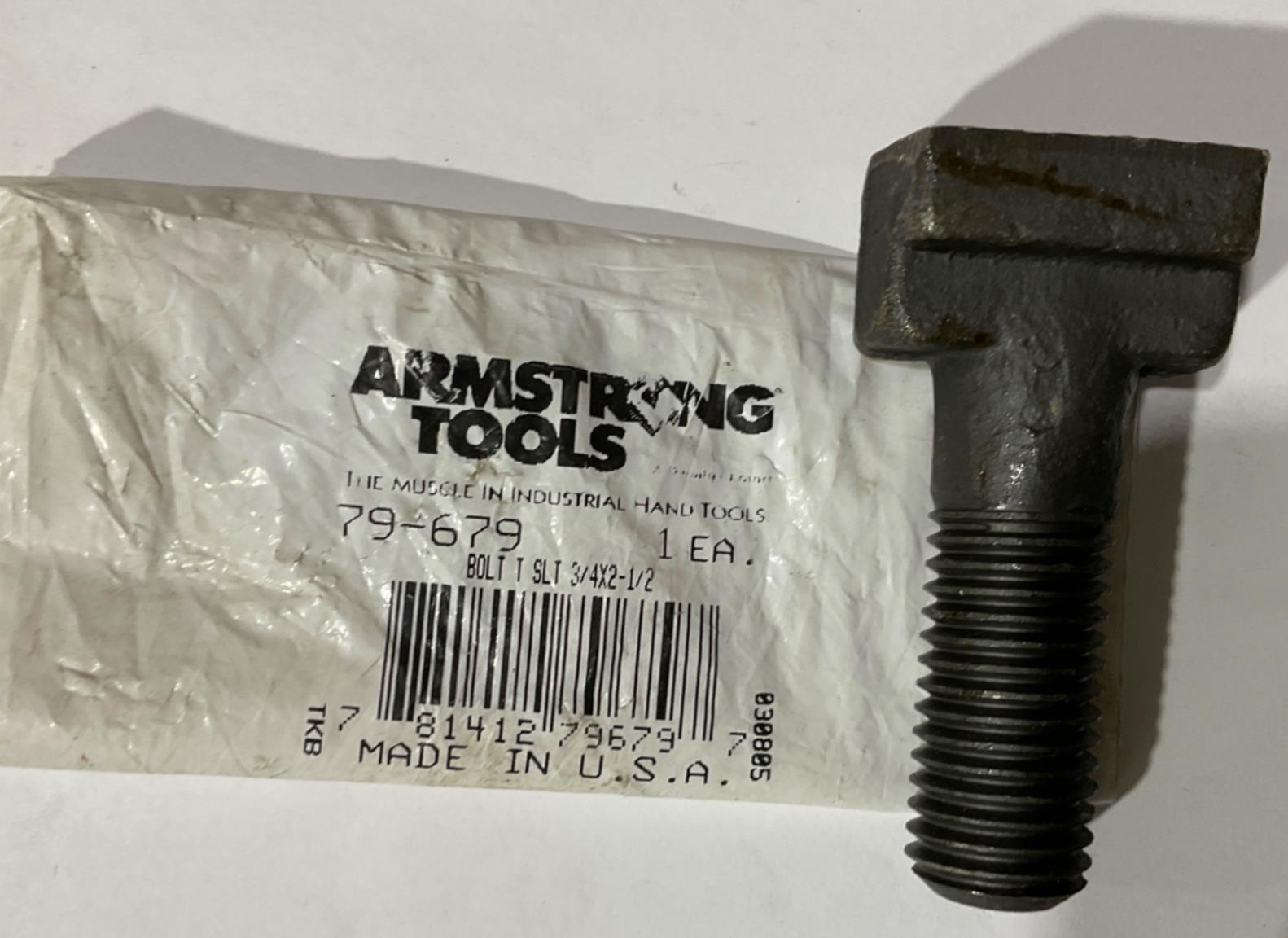 Armstrong 79-679 T-Slot Bolt 3/4 X 2-1/2 USA
