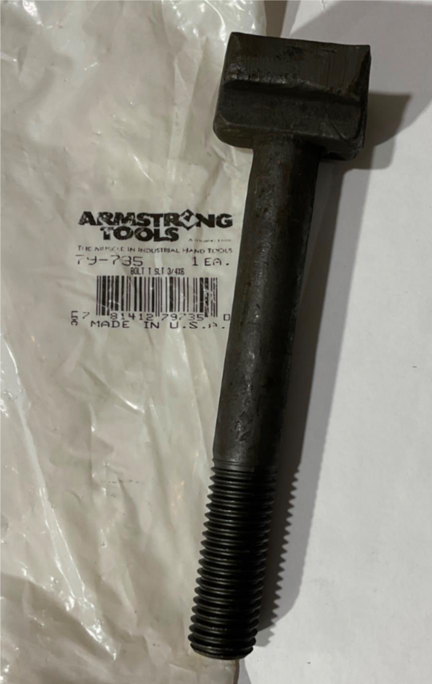 Armstrong 79-735 T-Slot Bolt 3/4 X 6 USA