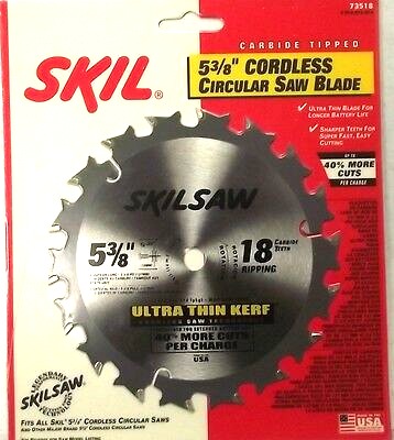 Skil 73518 5-3/8" 18 Tooth Cordless Circular Saw Blade USA