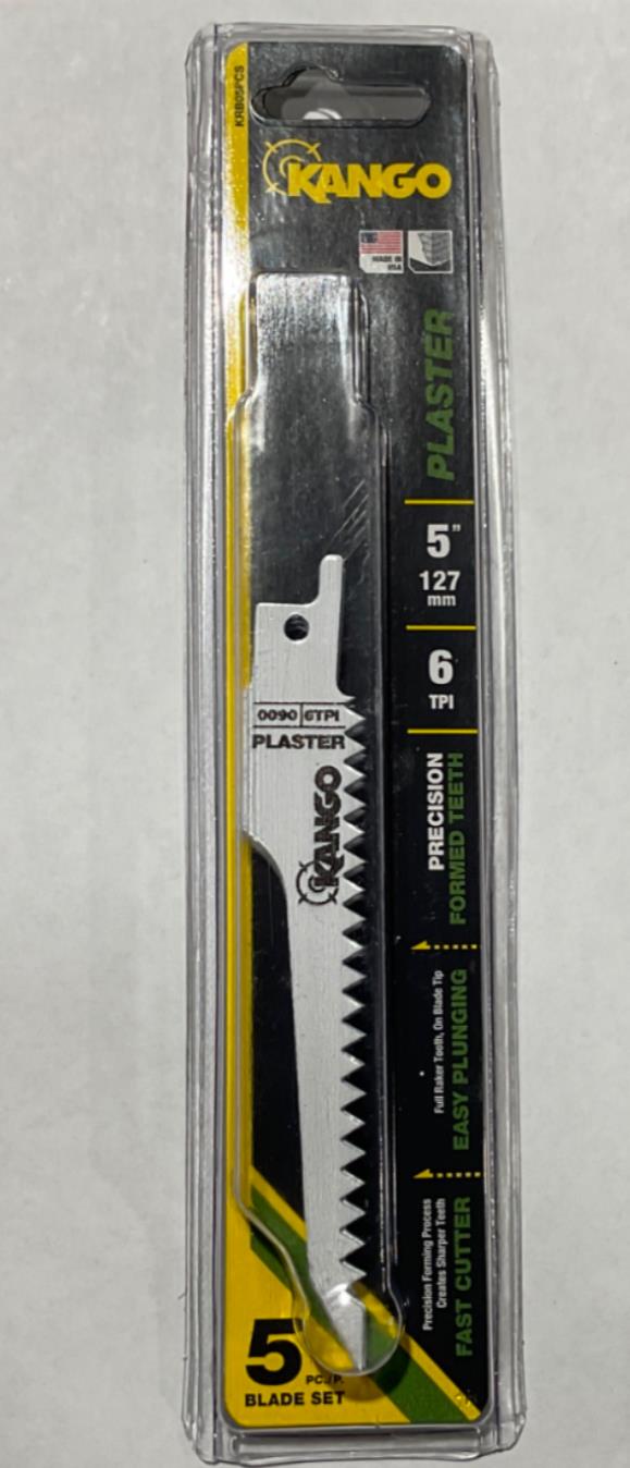 Kango KRB05PCS 5" 6 TPI 5pc Blade Set USA