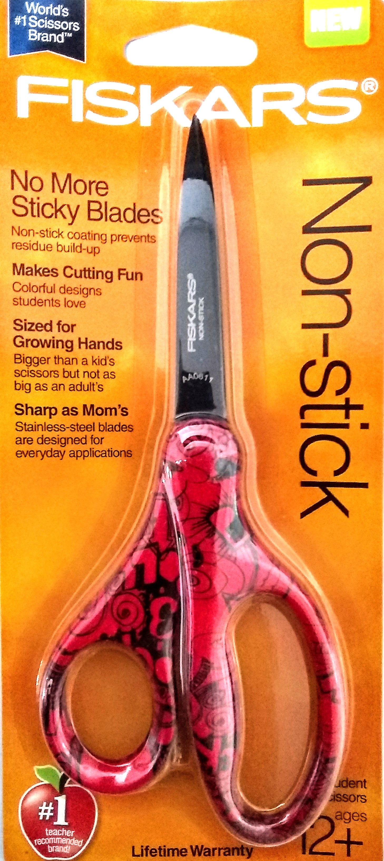 Fiskars 124582-1001 7" Student Precision Scissors Non-Stick Coating (assorted)