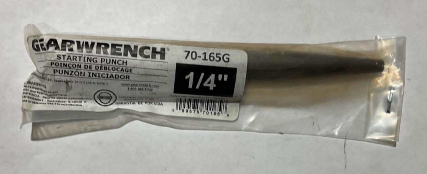 GEARWRENCH 70-165G 1/4" x 1/2" x 6" Starting Punch USA