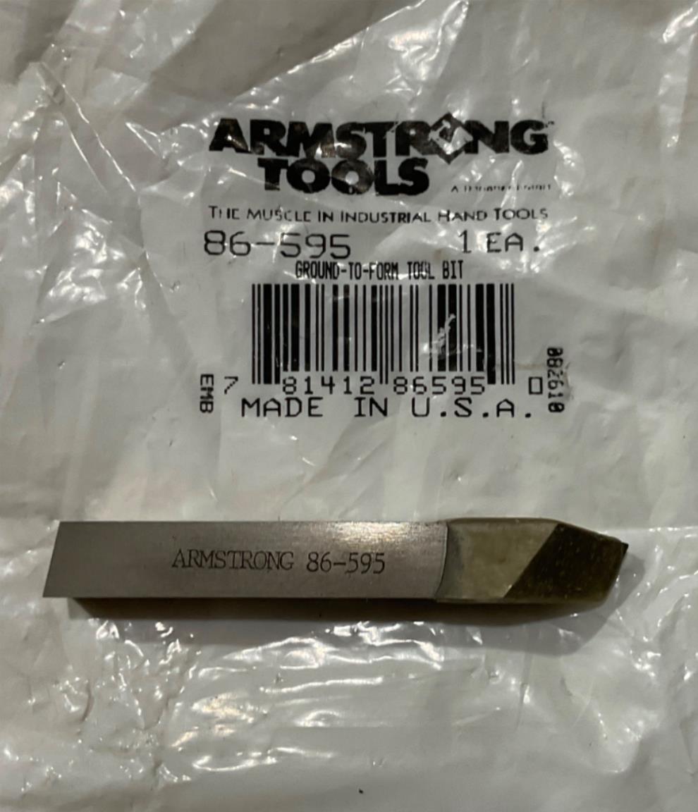 Armstrong 86-595 Ground To Form Tool Bit USA #76