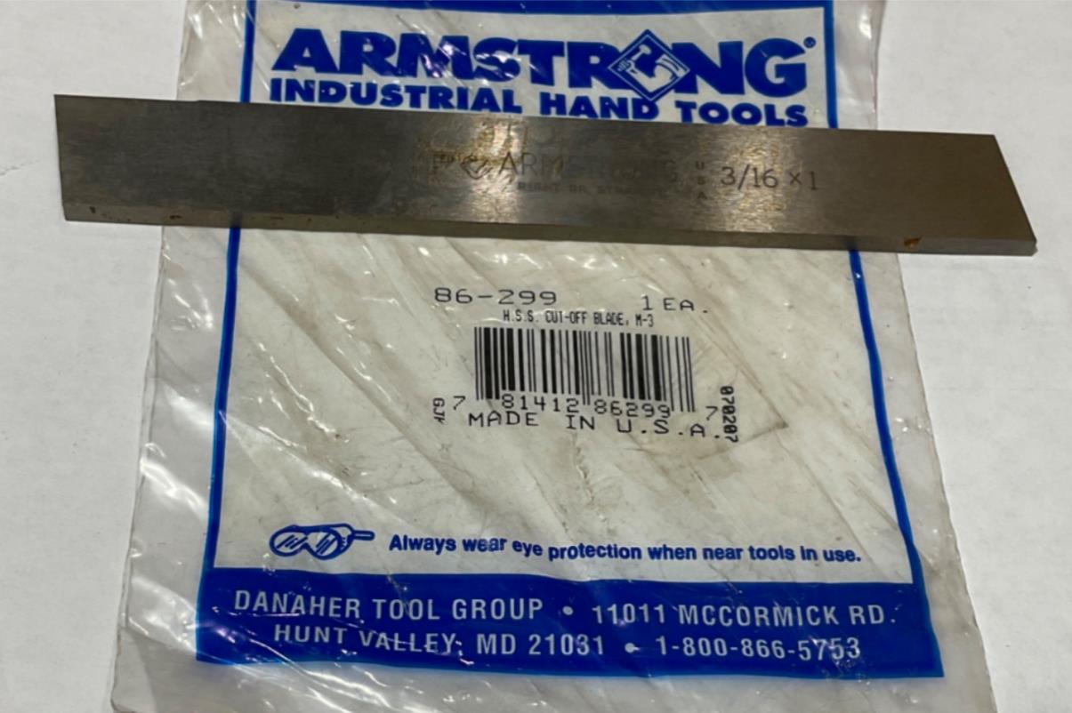 Armstrong 86-299 H.S.S. Cut Off Blade 3/16 X 1 USA