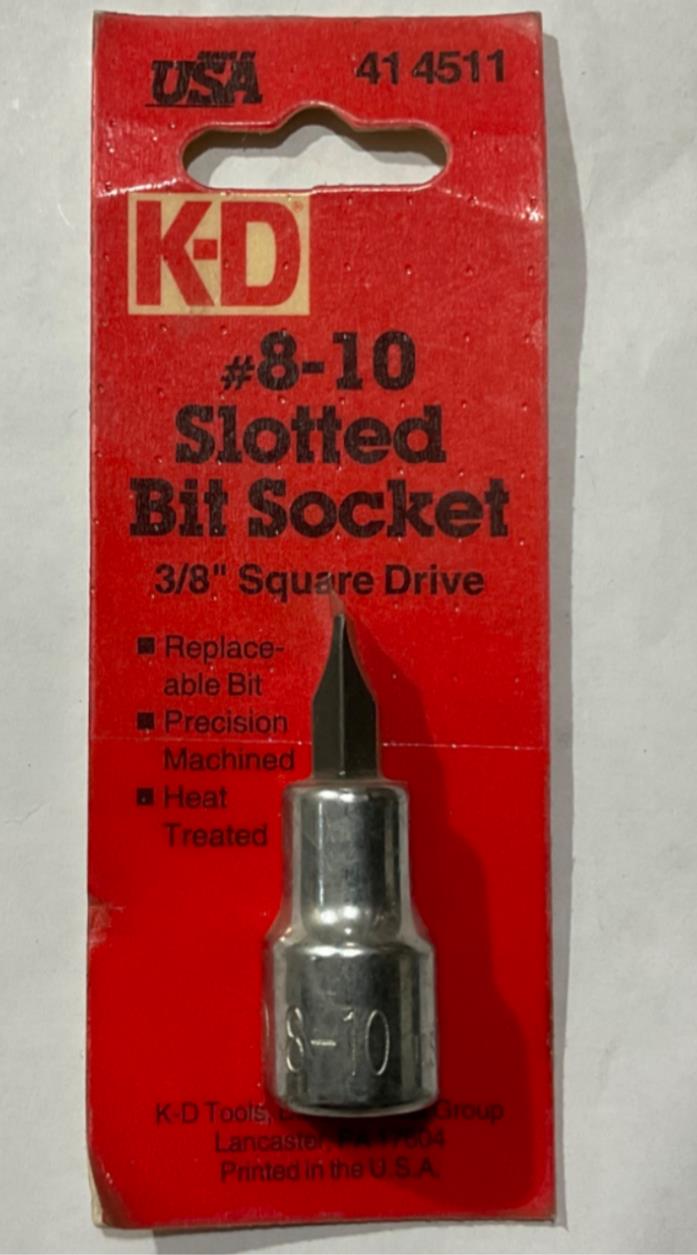KD 414511 #8-10 Slotted Bit Socket 3/8" Dr USA #36