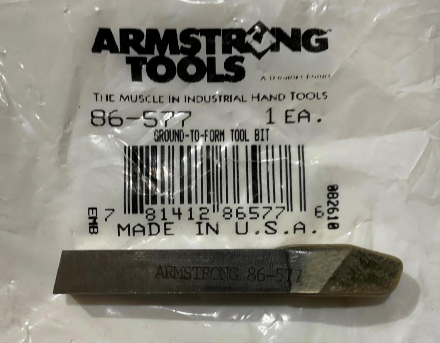 Armstrong 86-577 Ground-to-form Tool Bit USA