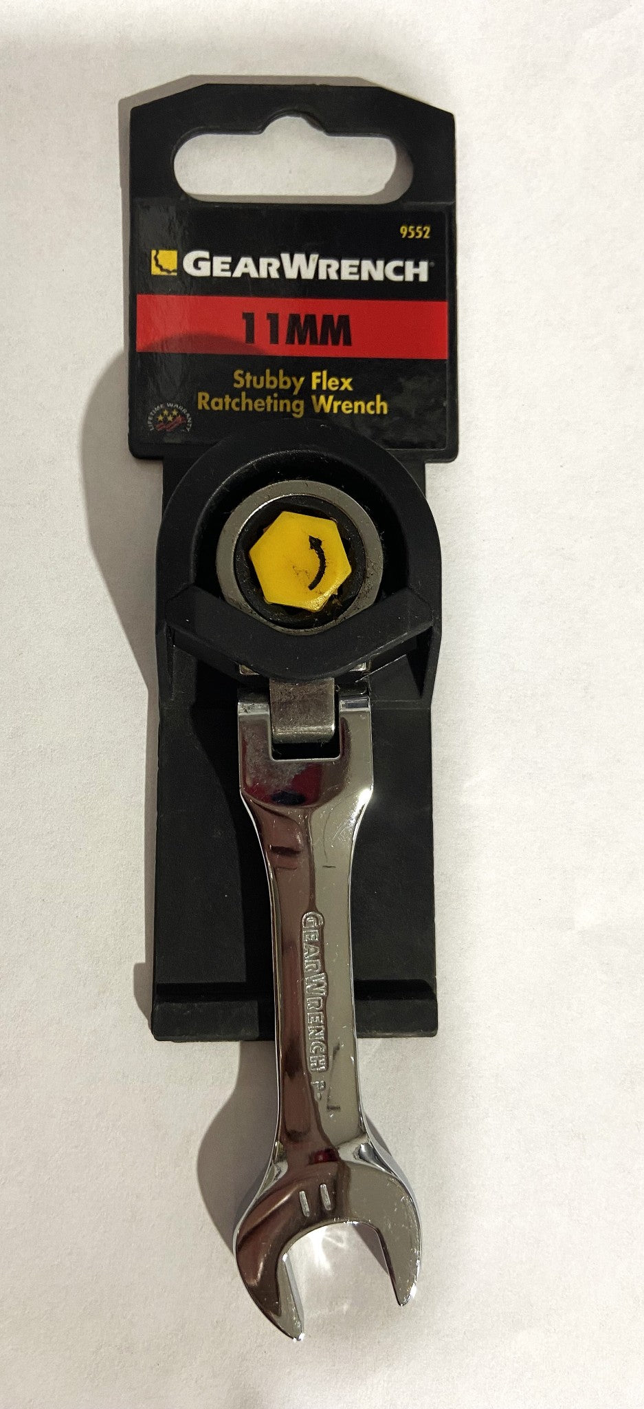 GEARWRENCH 9552 11mm Stubby Flex Head Ratcheting Combination Wrench