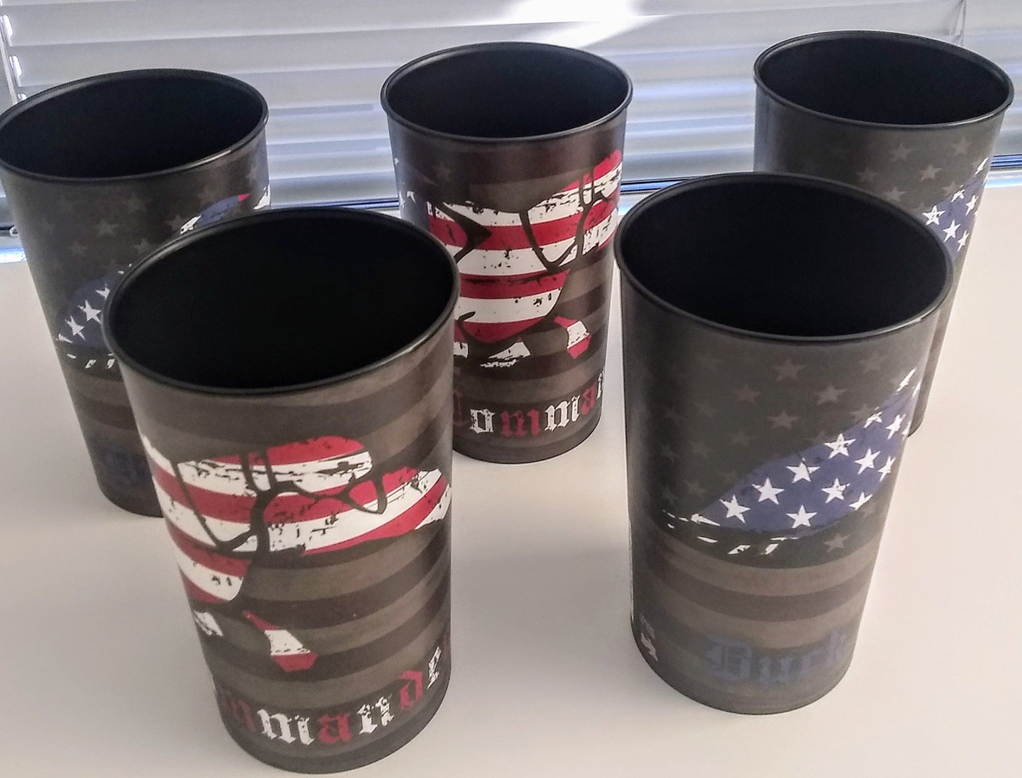 Buck Commander Luke Bryan 00149 Plastic Tumblers 22oz Dishwasher Safe USA 6pcs