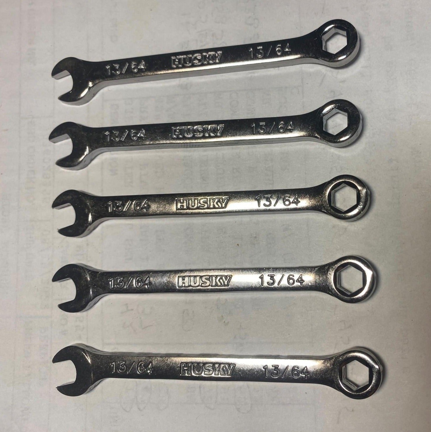 Husky HM6230A0 13/64" 6pt Mini Combination Wrench 5pcs.