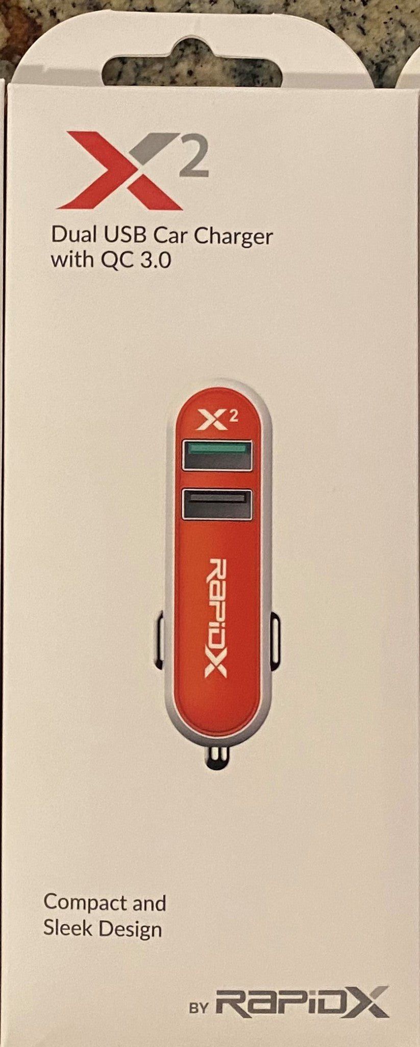 RapidX RX-X2QC X2 2 Port Dual USB Car Charger with QC 3.0 Multi Color