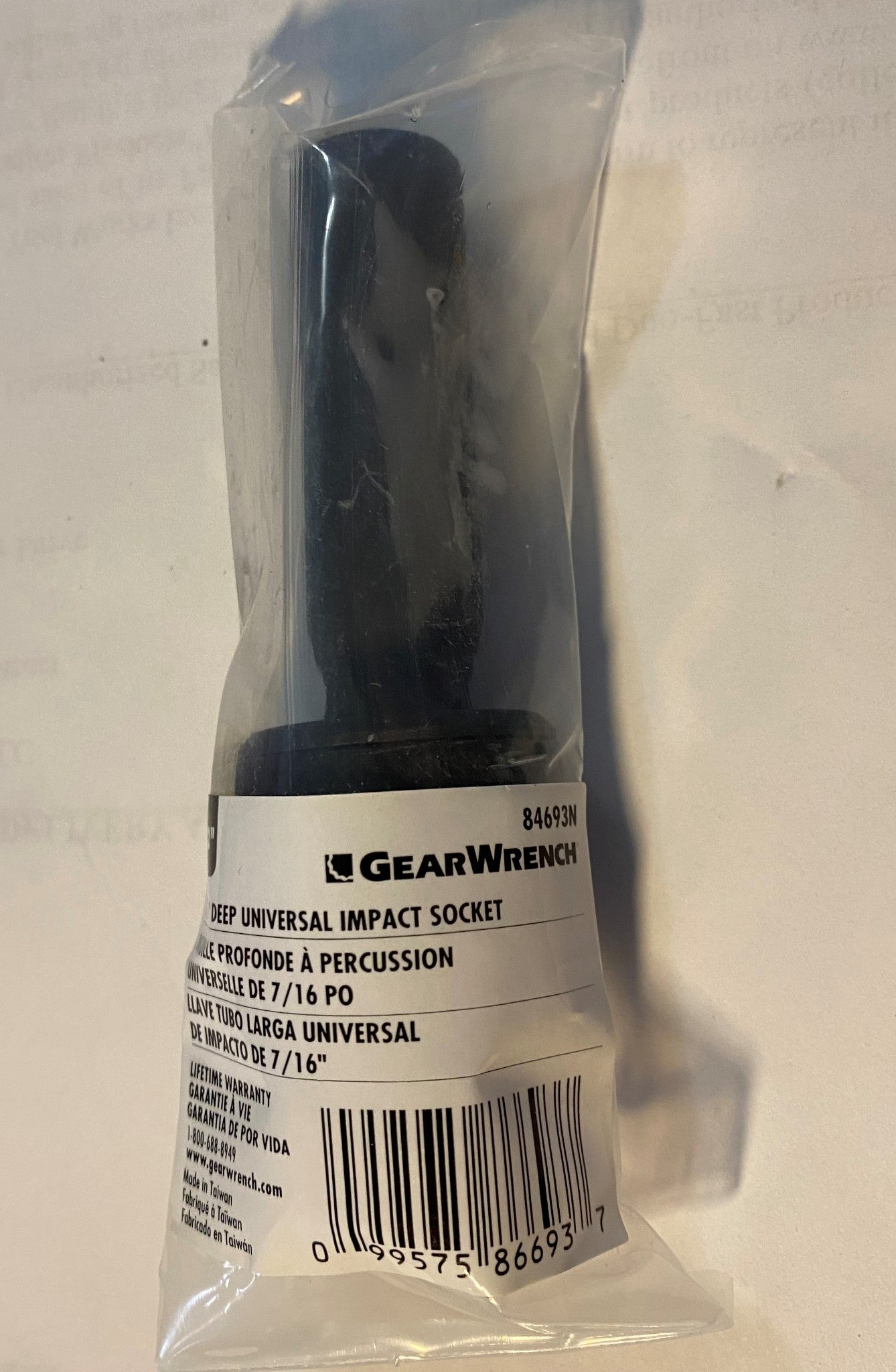 GEARWRENCH 84693N 1/2" Drive 6 Point Deep Universal Impact SAE Socket 7/16"