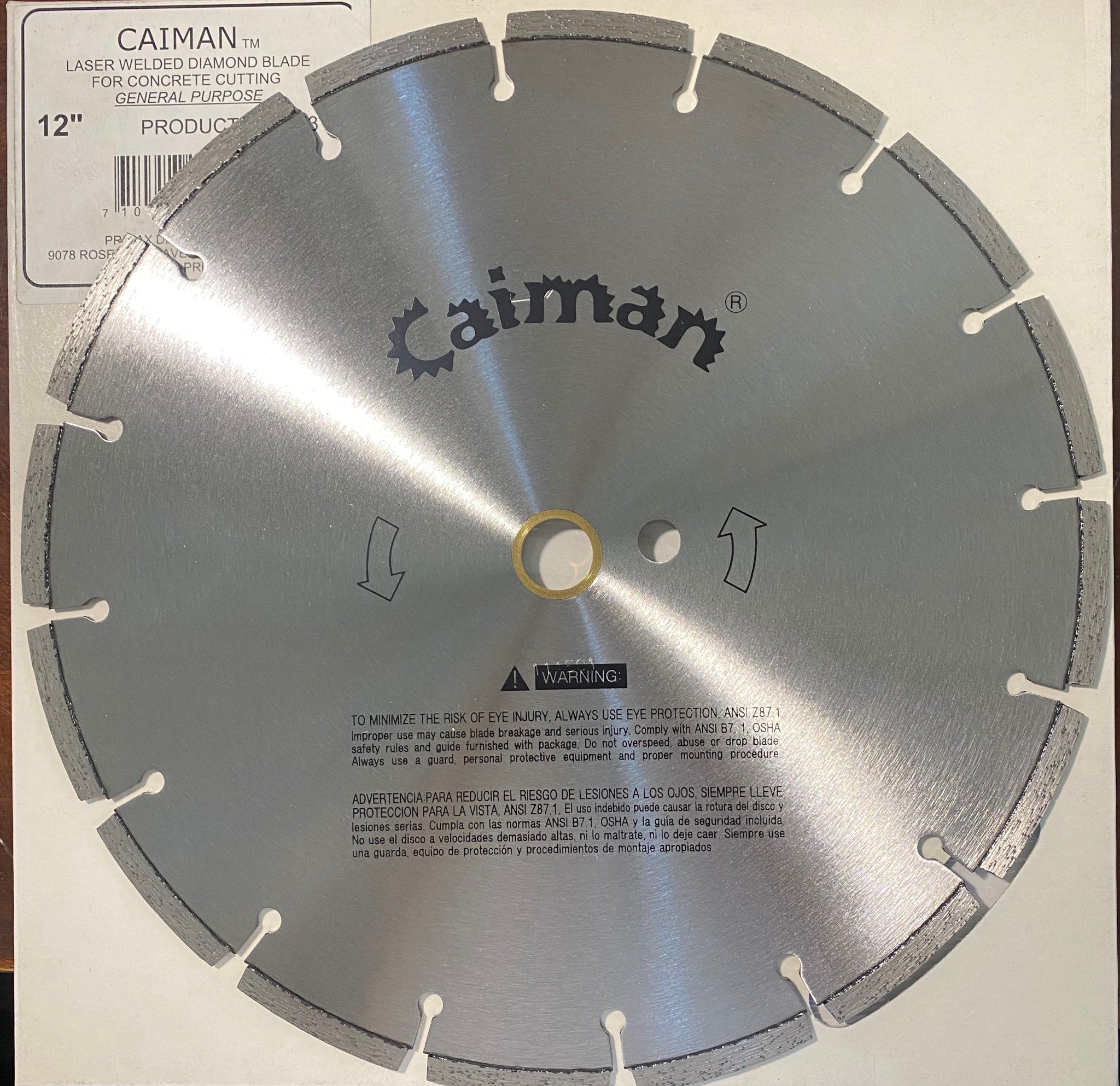 Caiman 17312 12" Diamond Cutting Saw Blade