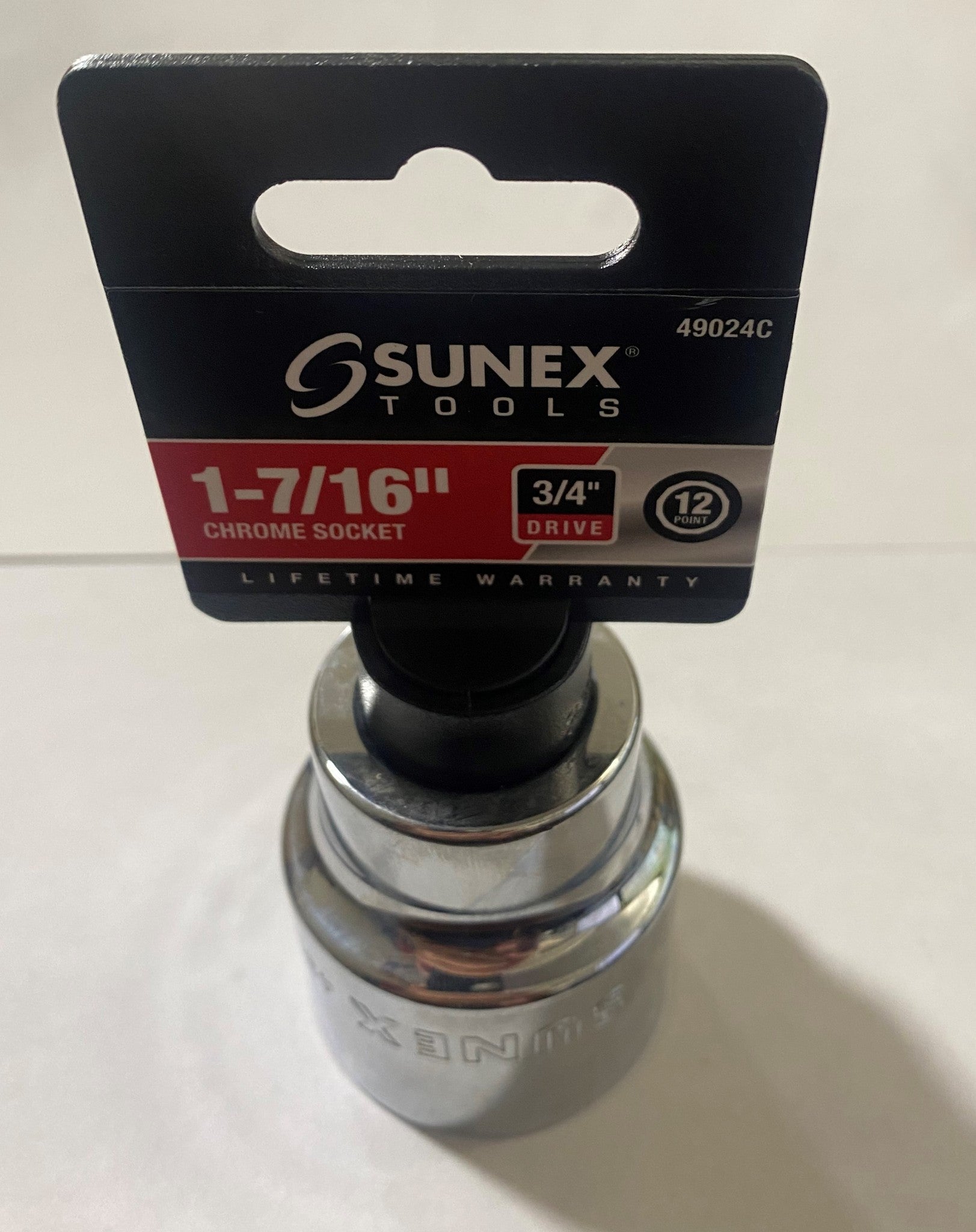 Sunex 49024C 3/4" Drive 1-7/16" 12 Point Socket
